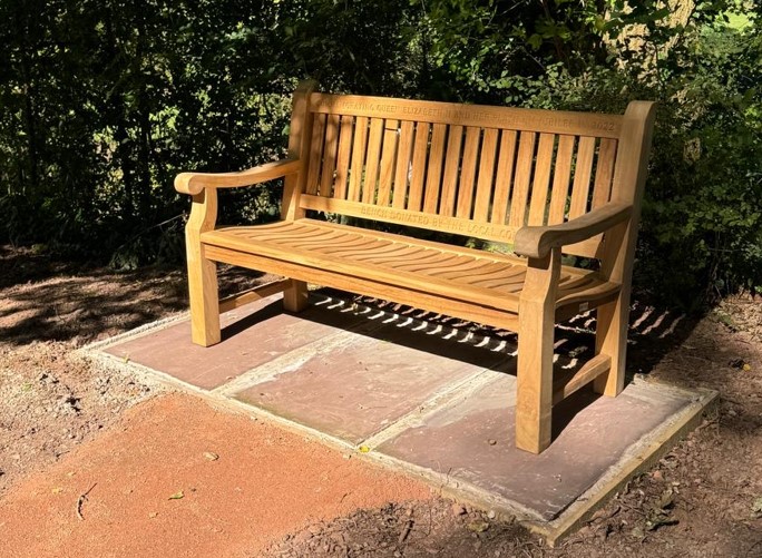 New bench in Churchyard